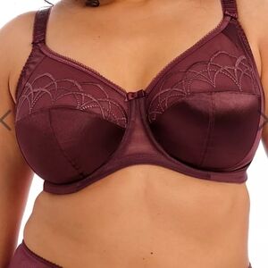 Elomi Cate Underwire Bra With Side Support Rasin Size 38L